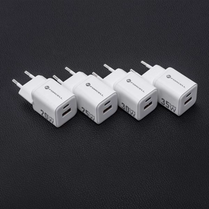Phone laadija Forcell F-Energy Mini GaN III USB C + USB A QC4.0 PD 35W VT-35C valge 0INT