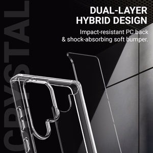 Crong Crystal Shield Cover ümbris seadmele Samsung Galaxy S25, läbipaistev