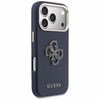 Guess HC PU FW RESIN LOGO BLUE ümbris iPhone 17 Pro 6,3"