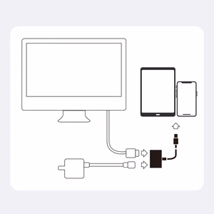 Joyroom S-H141 Lightning (male) - HDMI FullHD 1080p 60Hz (female) / Lightning (female) adapter - valge