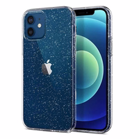 Crystal Glitter Ümbris jaoks Iphone 12 Pro Max Hõbedane