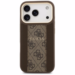GUESS ümbris jaoks IPHONE 17 Pro compatible with MagSafe GUHMP17LPG4SEMCW (PU W/ 4G Stripe) brown