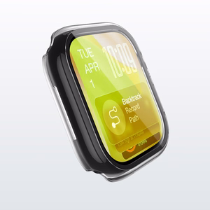 AmazingThing Radix Klaas Ekraanikaitse koos Ümbris jaoks Apple Kell Seeria 11 46mm - läbipaistev