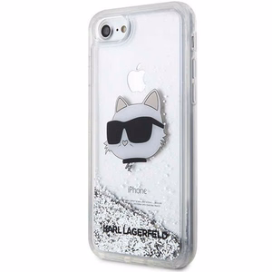 Karl Lagerfeld KLHCI8LNHCCS iPhone 7/8/ SE 2020/2022 hõbedane/hõbedane hardcase Glitter Choupette Head