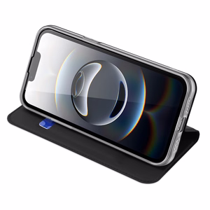 DUX DUCIS wallet ümbris SKIN PRO jaoks IPHONE 16e must