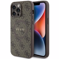 GUESS ümbris jaoks IPHONE 14 Pro Max compatible with MagSafe GUHMP14XG4GFRW (4G Ring classic logo) brown
