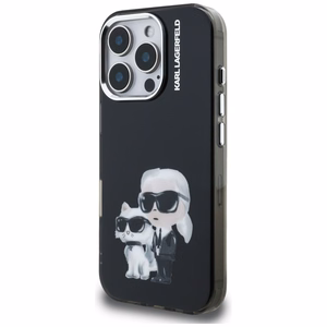 Karl Lagerfeld IML Aquarelle Karl & Choupette & Logo iPhone 16 Pro Ümbris must