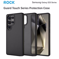 Rock Guard Touch Matte Series Ümbris jaoks Samsung Galaxy S25 must