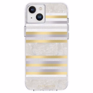 Case-Mate Pearl Stripes MagSafe ümbris seadmele iPhone 14 Plus, pärlmutrikaunistusega