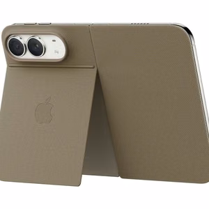 MKR64ZM/A klappümbris iPhone Duo jaoks, toega, hallikaspruun