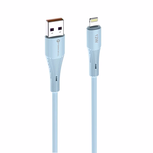 Kaabel USB A to Lightning Forcell F-Energy 2,4A 12W Silikoon 1 m C343 sinine