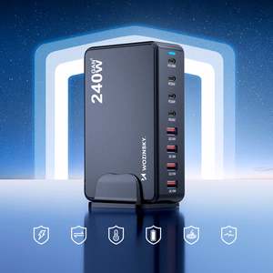 Wozinsky WSL-240 GaN QC3 Зарядная станция 200W, чёрный