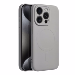 SILICONE MAG ÜMBRIS compatible with MagSafe jaoks IPHONE 15 Pro titanium hall