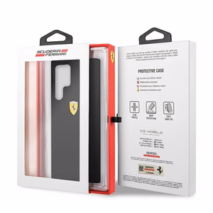 Ferrari FESSIHCS22LBK S22 Ultra S908 чёрный/чёрный жёсткий чехол On Track Silicone