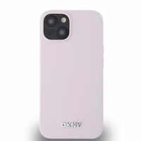DKNY Liquid Silicone Small Metal Logo MagSafe Ümbris jaoks iPhone 14/15/13 - Roosa