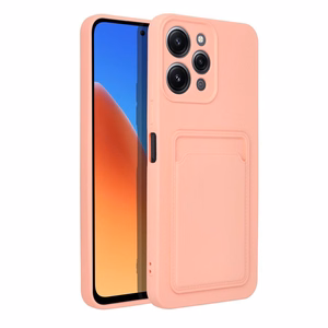 Ümbris jaoks Xiaomi Redmi 12 4G Card Ümbris roosa