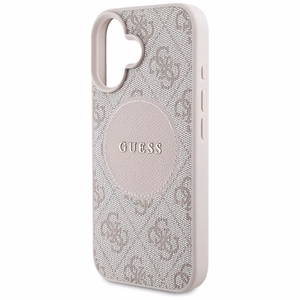Guess 4G Circle Classic Logo MagSafe iPhone 16 Ümbris - Roosa