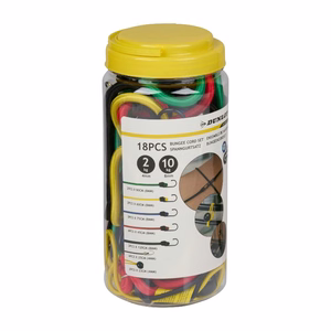 Dunlop elastsed pagasikummid konksudega, 18 tk