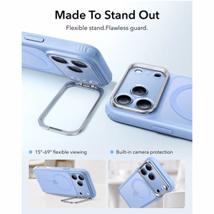 ESR Classic Hybrid Kickstand MagSafe ümbris mudelitele iPhone 18 Pro / 17 Pro, matt helesinine