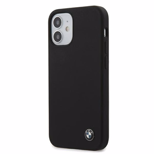BMW Silikoonist allkirjastatud ümbris iPhone 12 mini jaoks - must