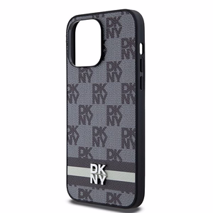 DKNY Leather Checkered Mono Pattern & Printed Stripes Ümbris jaoks iPhone 14 Pro Max - Must