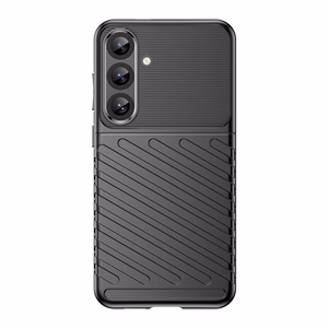 Thunder Ümbris jaoks Samsung Galaxy S25+ Silicone Armored Cover - must