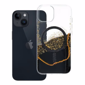 Чехол Golden для iPhone 13 / 14, совместимый с MagSafe, черный
