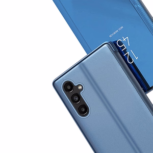 Clear View Ümbris cover jaoks Samsung Galaxy A14 flip cover sinine
