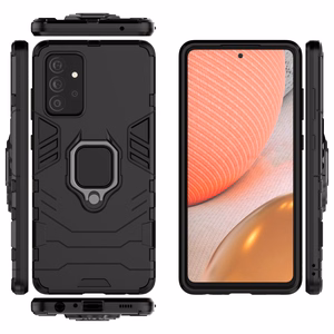 Ring Armor Case Kickstand Tough Rugged Cover for Samsung Galaxy A72 4G must
