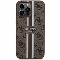 Guess 4G Printed Stripes MagSafe ümbris jaoks iPhone 15 Pro Max - brown