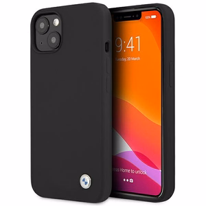 BMW Silicone Signature Case for iPhone 13 mini - Black
