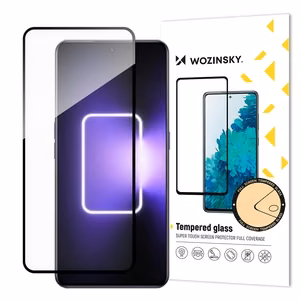 Wozinsky Full Glue Tempered Glass kogu ekraani kattev raamiga karastatud klaas Realme GT Neo 5 / Realme GT3 telefonile, 9H, must raam