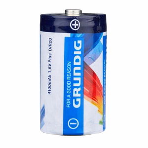 Grundig D / R20 1,5 V tsinkpatareid, 4100 mAh, 2 tk