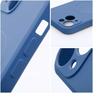 SILICONE MAG COVER (big hole) Ümbris compatible with MagSafe jaoks IPHONE 17 sinine