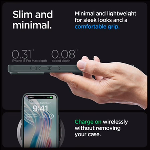 Spigen Ultra Hybrid iPhone 15 Pro Max Ümbris - tumeroheline