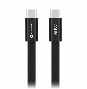 Kaabel USB C USB C Forcell F-Energy QC4.0 PD 3A 60W Cafule Flat 1,2 m CCFN23 must
