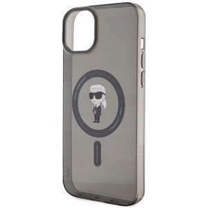 KARL LAGERFELD ümbris jaoks IPHONE 15 Plus KLHMP15MHFCKNOK (Ikonik + MAG) must
