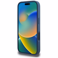 Guess Grained Roses Big 4G logo ümbris jaoks iPhone 16 Pro Max - sinine