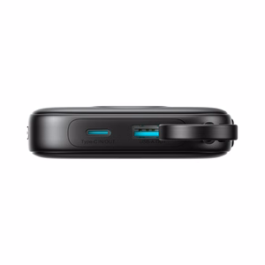 Joyroom JR-PBF18 22.5W 10000mAh Powerbank koos sisseehitatud Lightning kaabliga + USB-C kaabel 0.25 cm - Must
