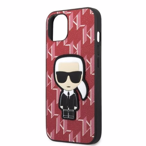 Karl Lagerfeld KLHCP13MPMNIKPI iPhone 13 6.1" hardcase punane/punane Monogram Ikonik Patch