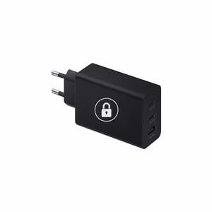 Laadija Samsung TRIO EP-TA6350N must 65W originaal (2xUSB-C / USB / SuperFast)