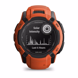Garmin Instinct 2X Solar 2,79 cm (1,1") MIP, 50 mm, digitaalne 176 × 176 piksli puuteekraan, punane, GPS (satelliit)