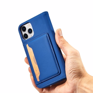 Magnetkaardi ümbris iPhone 12 Pro kaardi rahakoti kaardi alus sinine