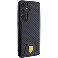 Ferrari Carbon Stitched Bottom ümbris jaoks Samsung Galaxy S24+ - must