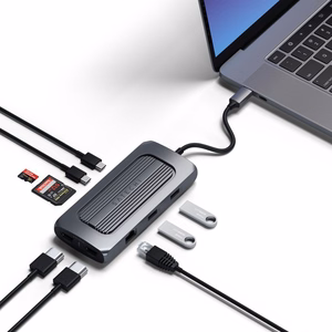 Adapter HUB 8in1 USB C Satechi ST-UCMXAM space hall