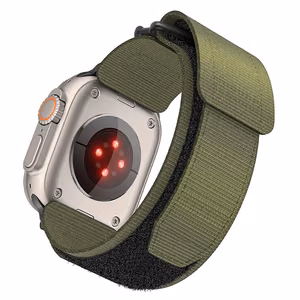 Strap for Apple Watch Forcell F-Design FA05 nylon hook-and-loop 42 / 44 / 45 / 49 mm green