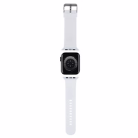 Karl Lagerfeld 3D Rubber Karl&Choupette Heads rihm jaoks Apple Watch 38/40/41mm - valge