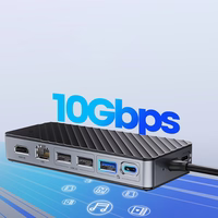 Orico OM28PR-G2 USB-C Docking Station with M.2 Drive Slot + 1 x USB-A 3.2 + 1x USB-C 3.2 + 2x USB-A 2.0 + 1x HDMI + 1x Ethernet - Must