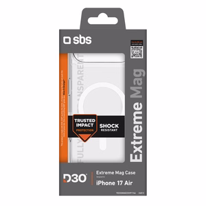 SBS Extreme Mag Ümbris with D3O Technology jaoks iPhone 17 Air - Läbipaistev