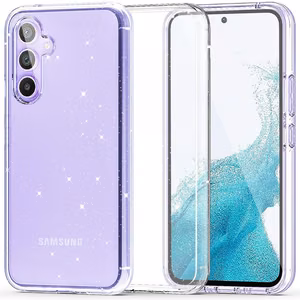 Tech-Protect FlexAir Hybrid Ümbris jaoks Samsung Galaxy S23 FE - Clear-Glitter